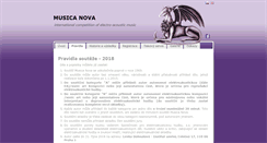 Desktop Screenshot of musicanova.seah.cz